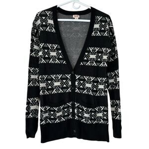 Vintage Mossimo cardigan tunic sweater knit western southwest Y2K Aztec boho S